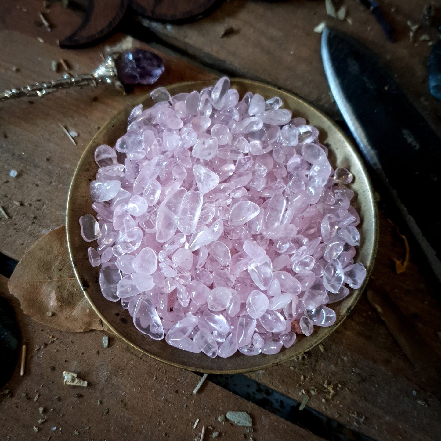 Rose Quartz Chips