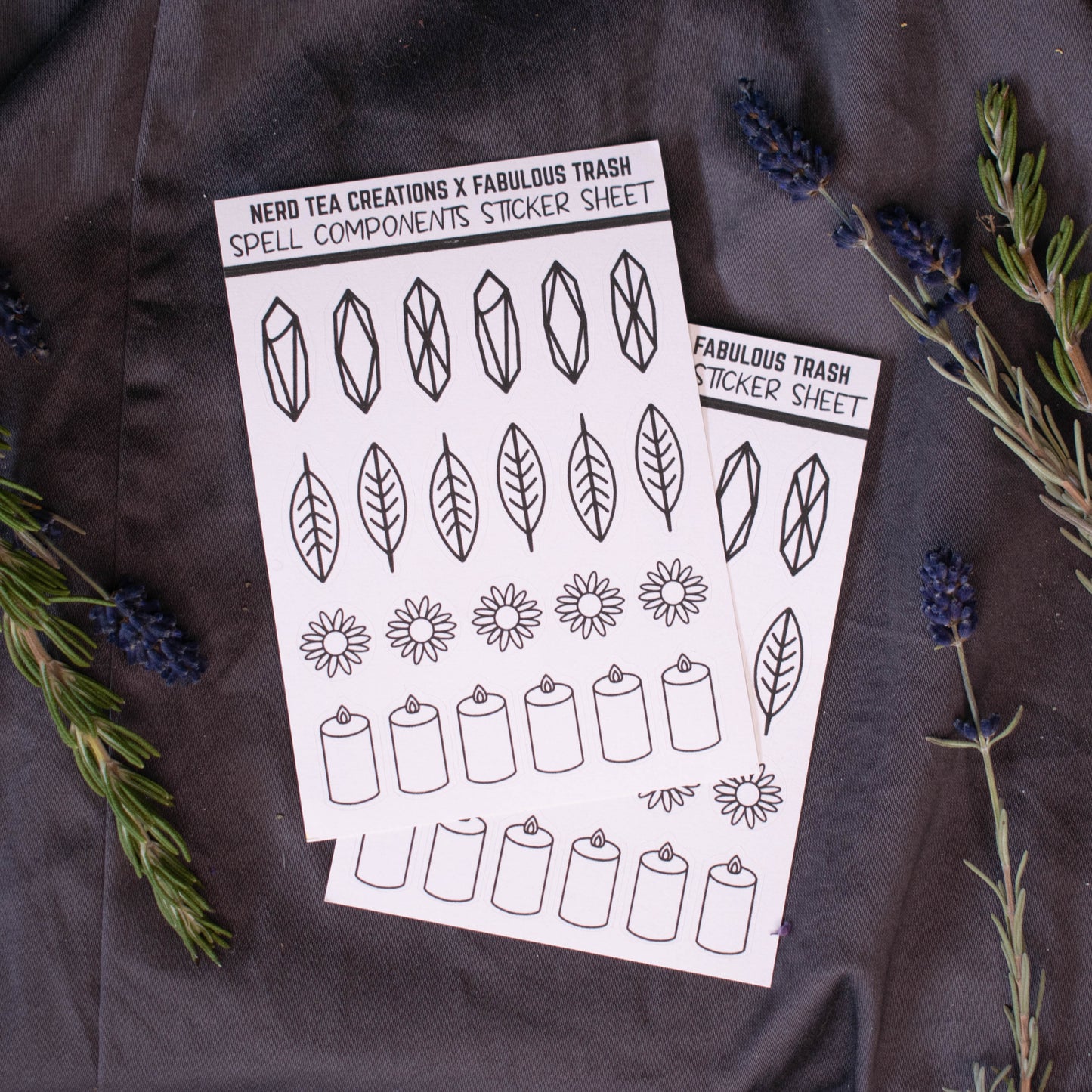 Sticker Sheet - Spell Components