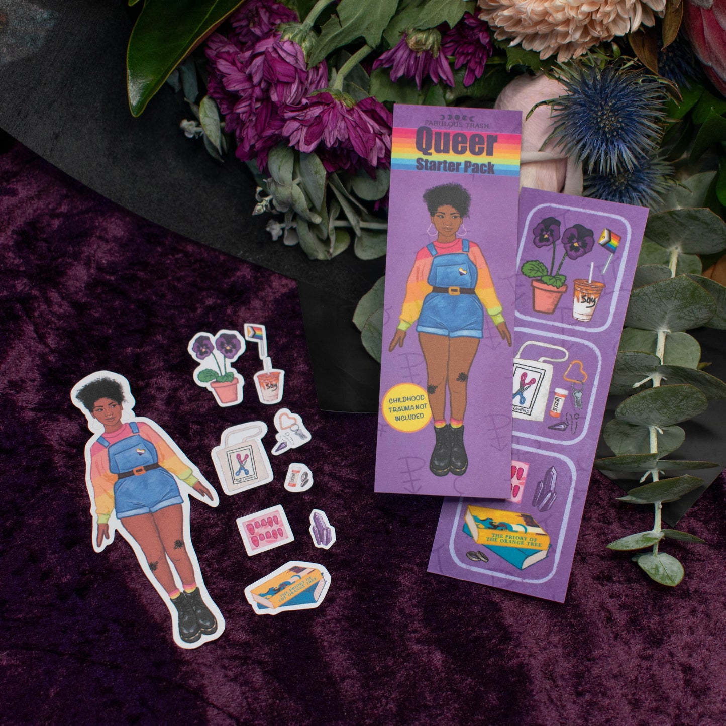Queer Starter Pack Bookmark & Sticker Set