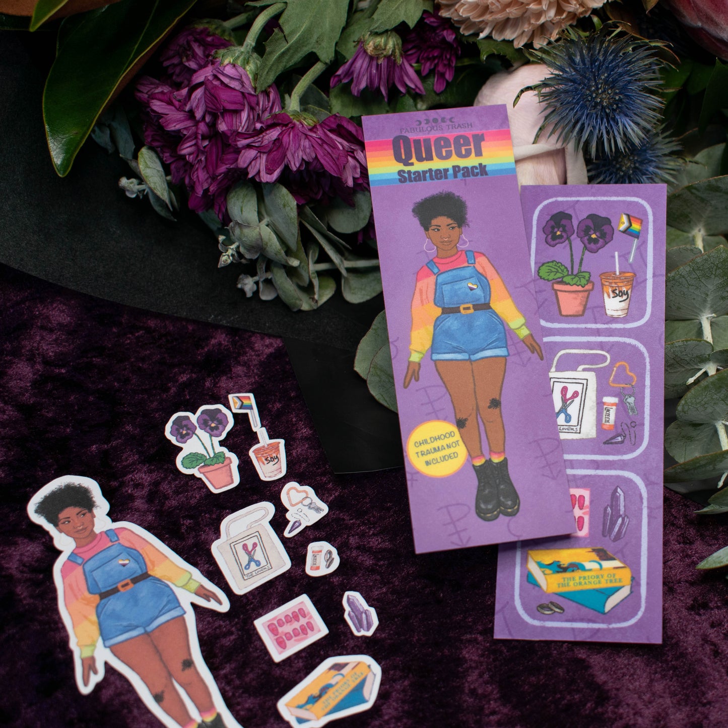 Queer Starter Pack Bookmark & Sticker Set