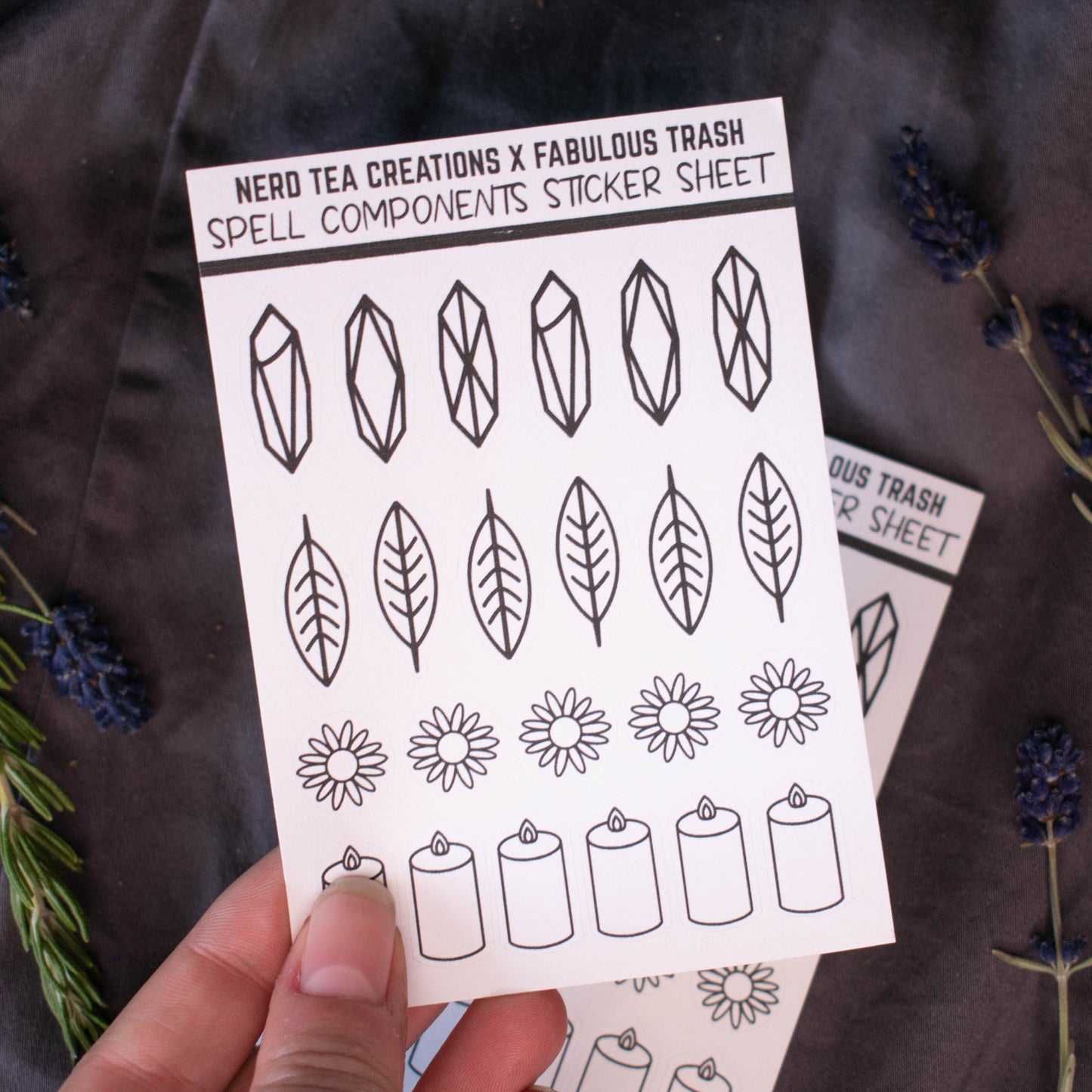 Sticker Sheet - Spell Components
