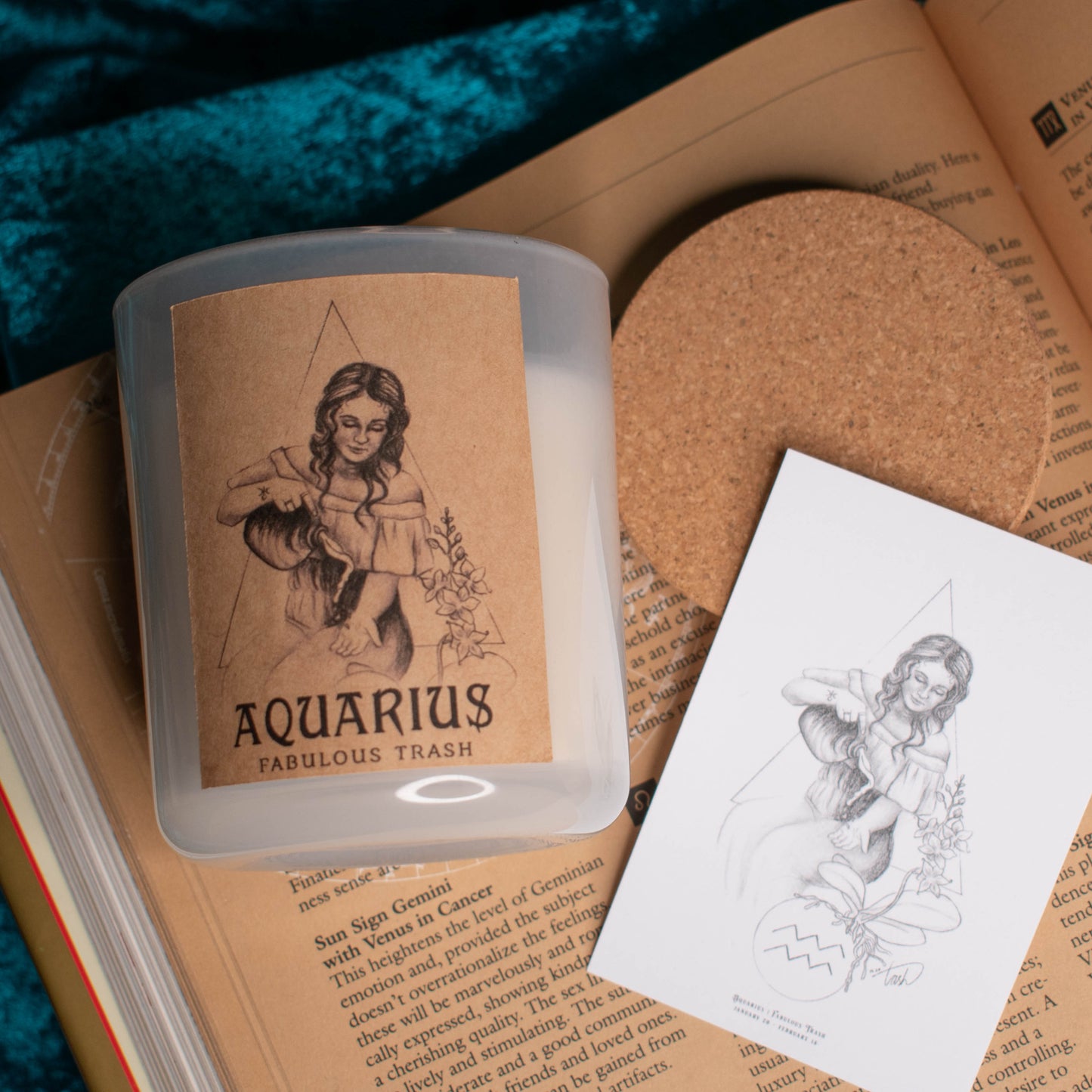 Aquarius Candle