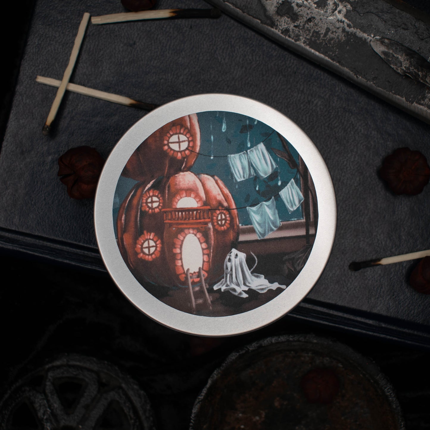 Haunted Hearth Candle