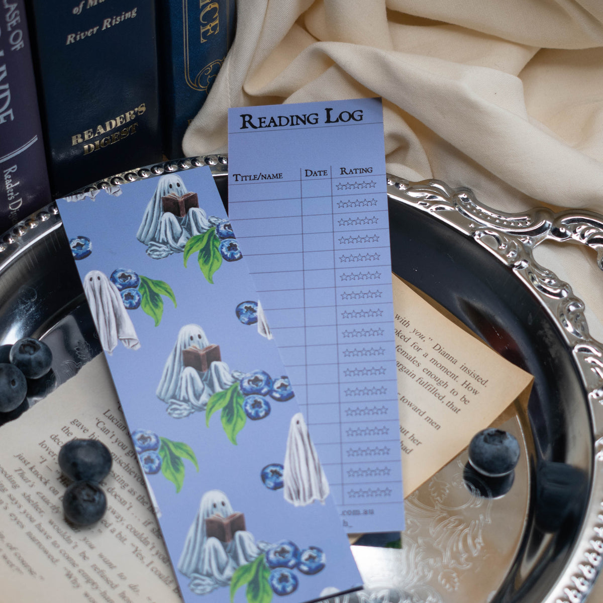 Boo Berry Reading Log Bookmark
