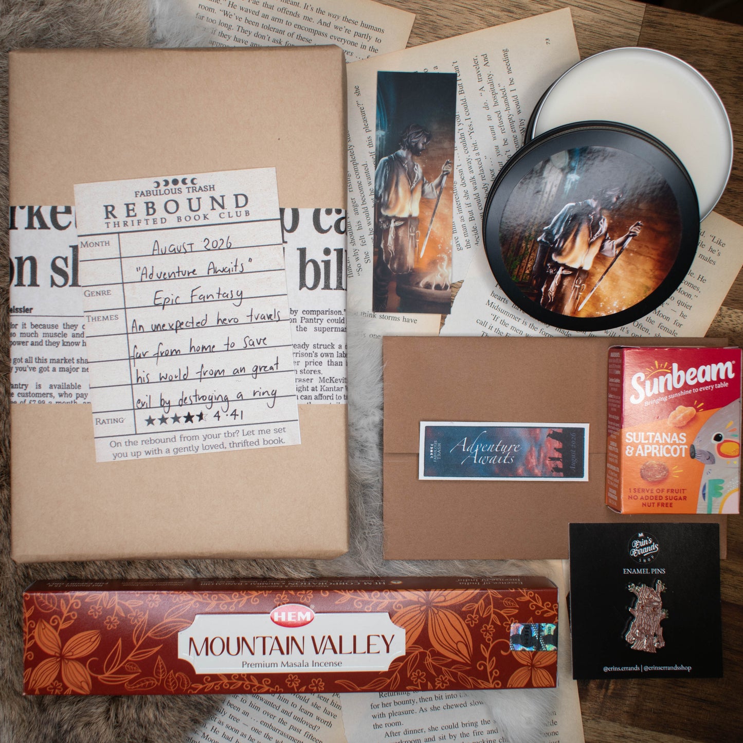 Adventure Awaits | August Catch-up | Rebound Thrifted Book Club Box