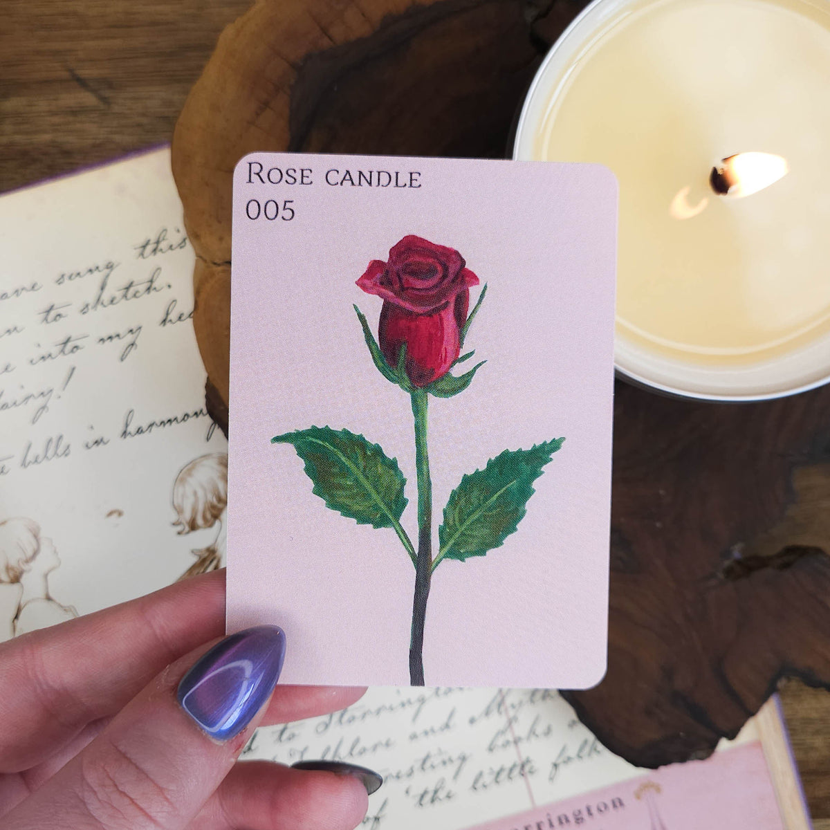 Rose Candle | ACEO Art Print