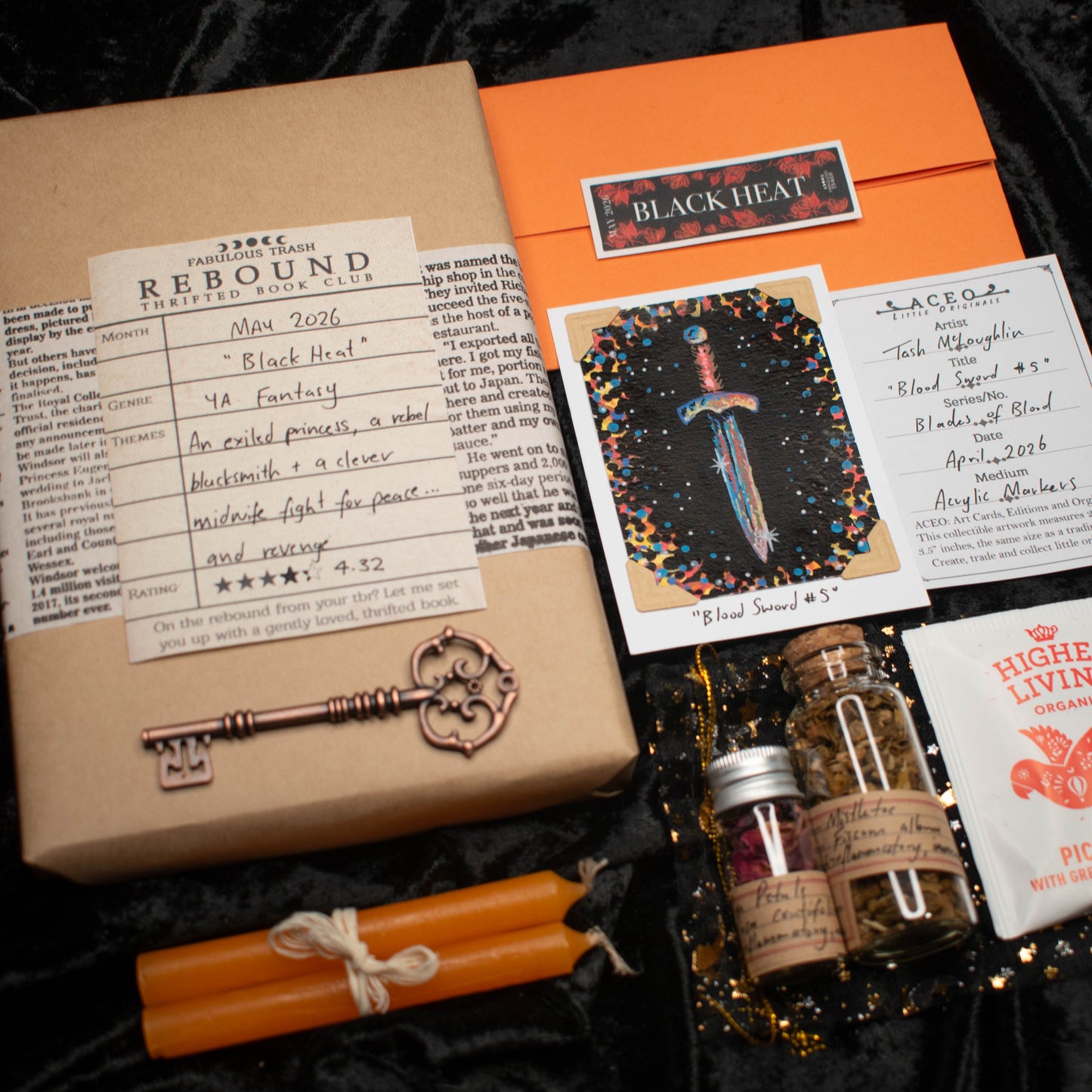 Black Heat | May Catch-up | Rebound Thrifted Book Club Box