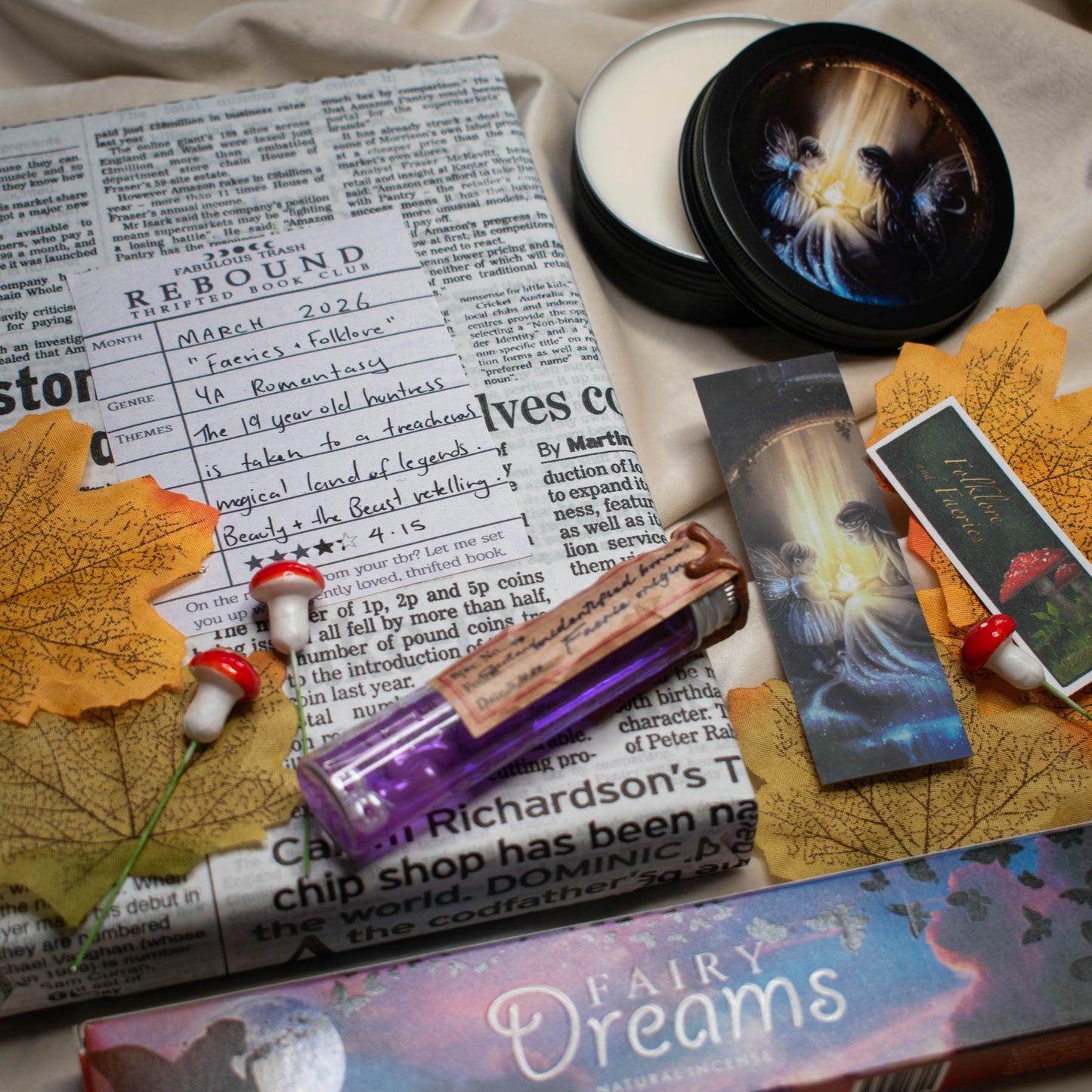 Faeries & Folklore | March Catch-up | Rebound Thrifted Book Club Box