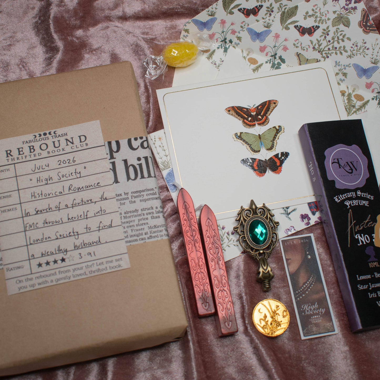 High Society | July Catch-up | Rebound Thrifted Book Club Box