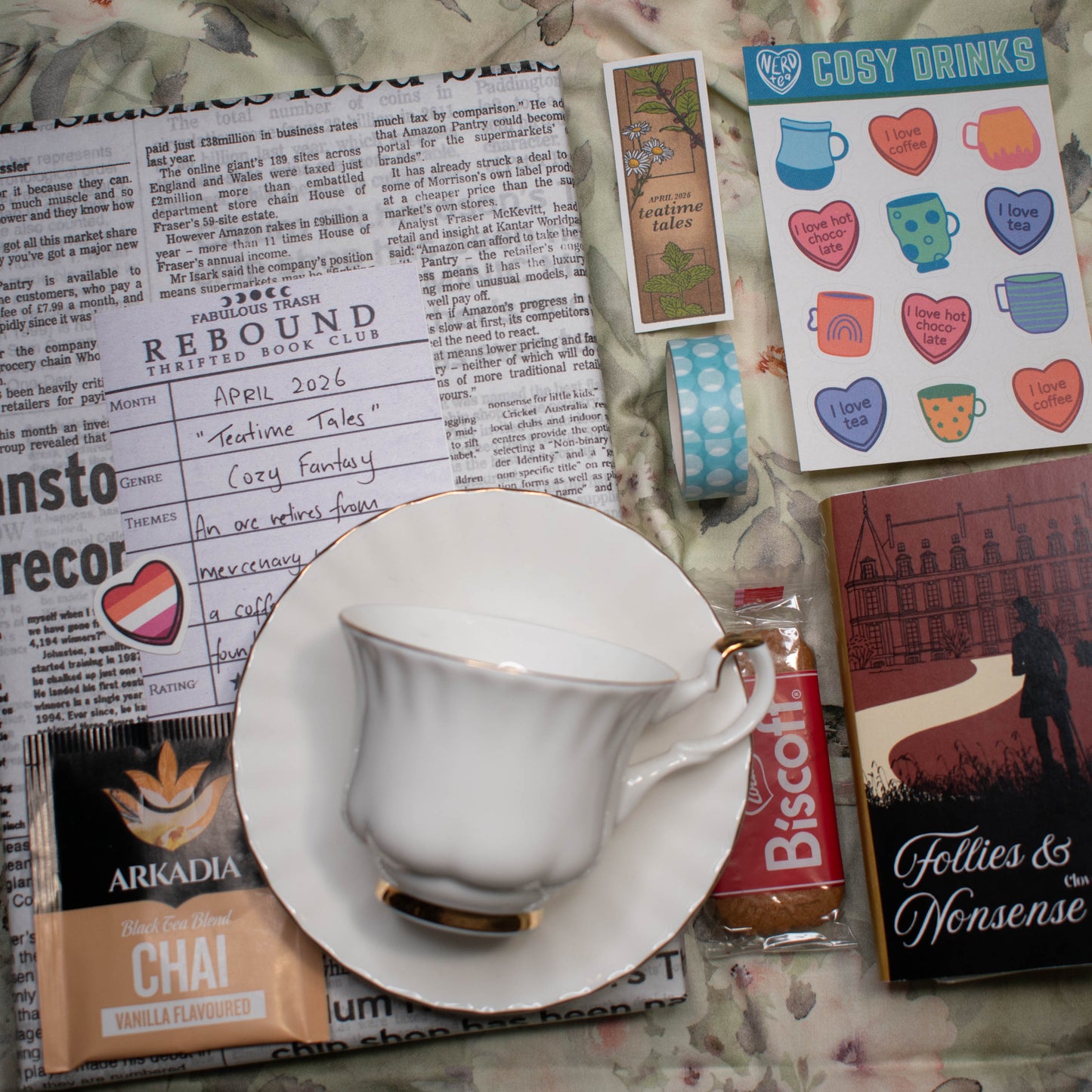 Teatime Tales | April Catch-up | Rebound Thrifted Book Club Box