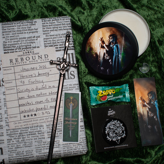 Heroine's Journey | January Catch-up | Rebound Thrifted Book Club Box