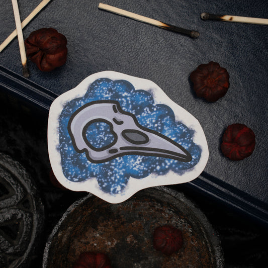 Raven Skull Sticker
