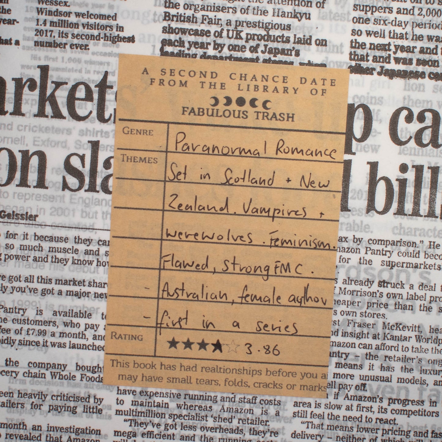 Paranormal Romance | Second Chance Date #67