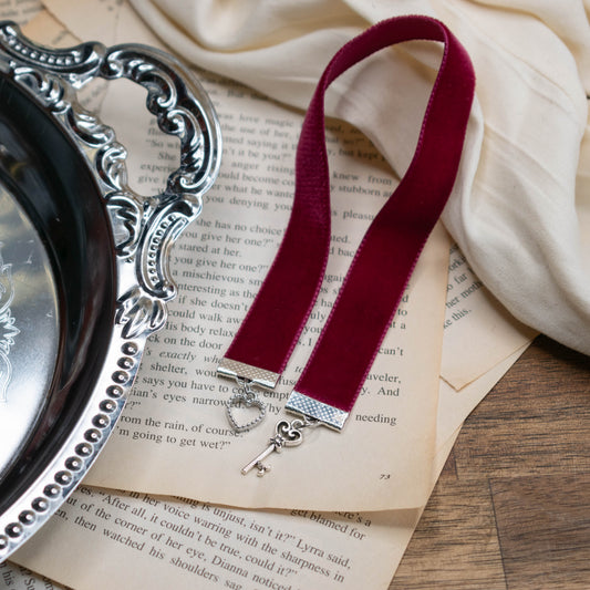 Red Velvet Ribbon Bookmark